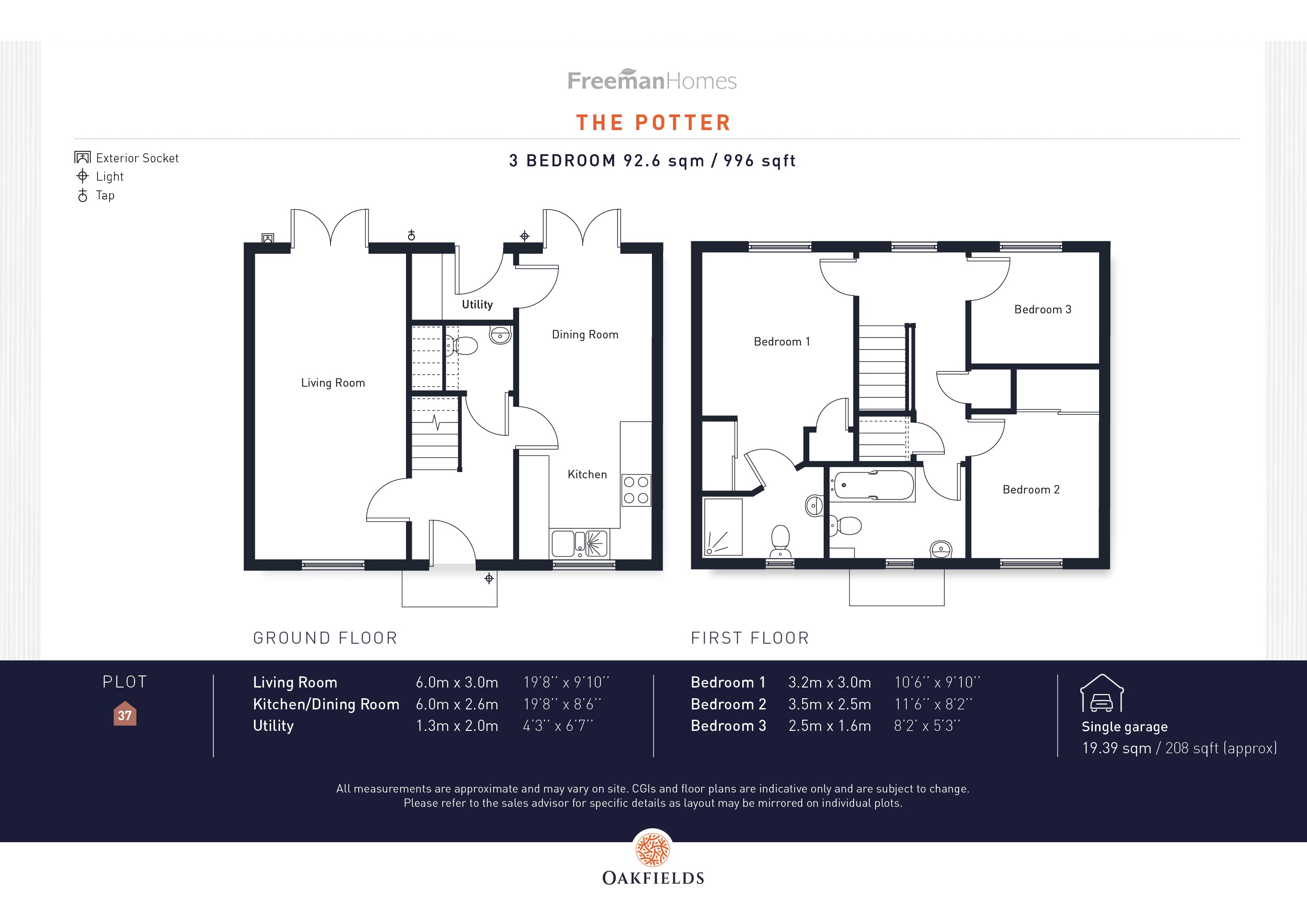 The Potter - Plot 37 Floor Plan